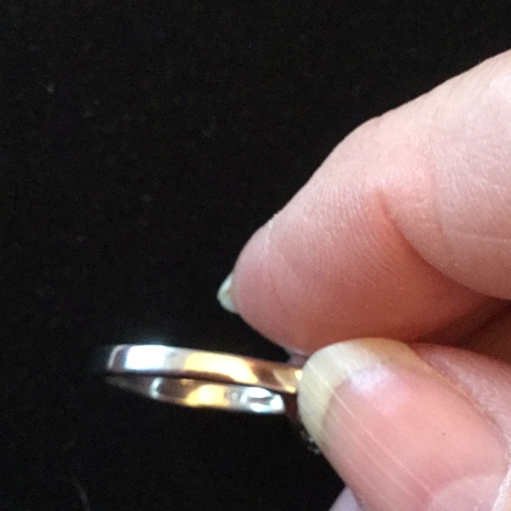 Genuine Electric Blue Topaz Halo Ring - Picture 5 of 8